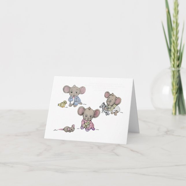 Cartão Bem-vindo ao Novo Bebê (Frente)