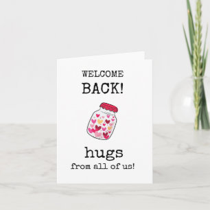 Cartão Bem-vindo De Volta, Trabalho, Escola, Equipe, Cole