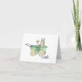 Cartão Bem-vindo, Novo Bebê! -Verde