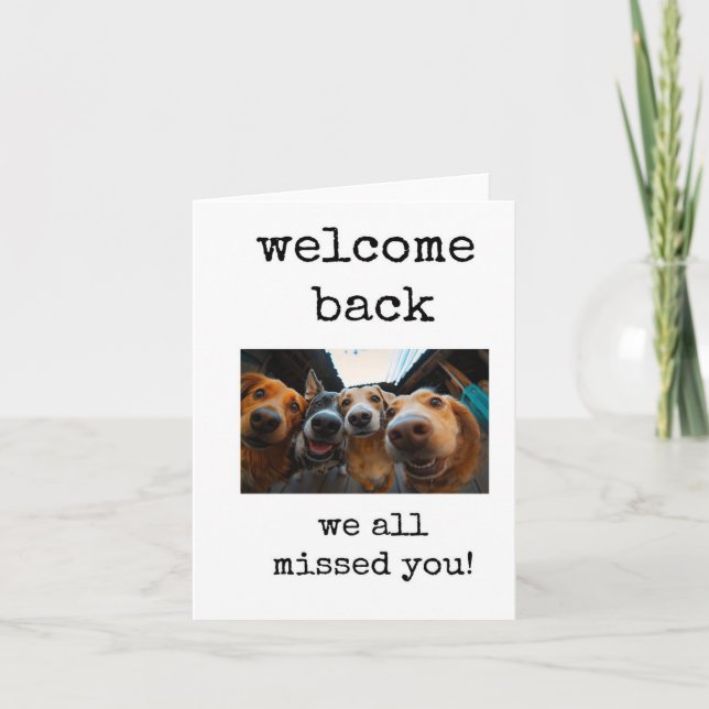 Cartão Bem-Vindo, Todos Sentimos Sua Falta, Card (Frente)