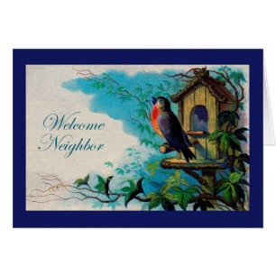 Cartão Bem-vindo, vizinho, bem-vindo ao bairro