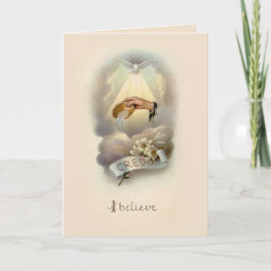 Cartão Bênção Batismica com Espírito Santo