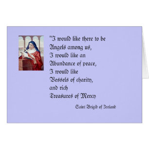 Cartão Bênção Da Brigada Santo