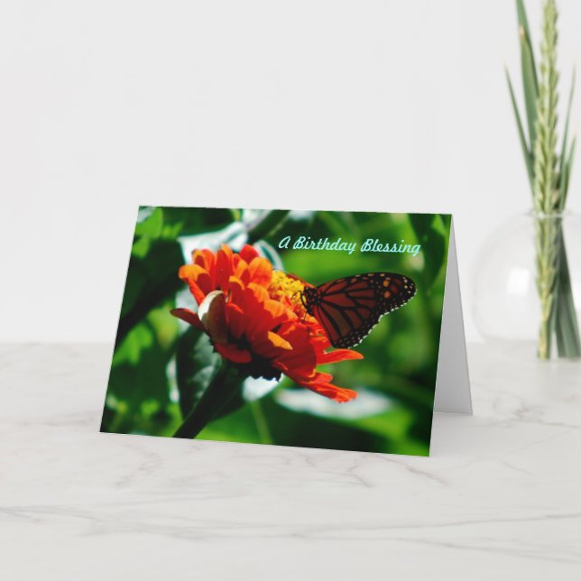 Cartão Bênção de aniversário (Frente)