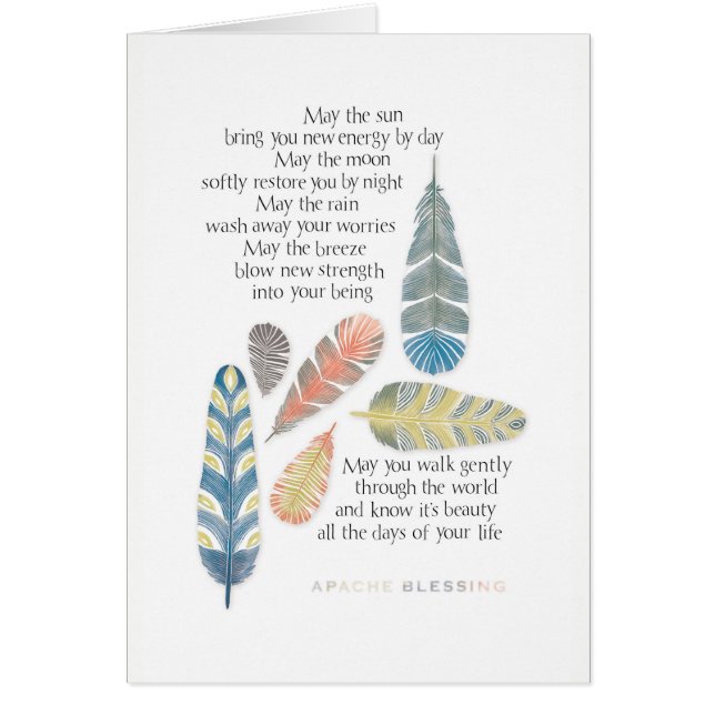 Cartão Bênção de Apache (Frente)