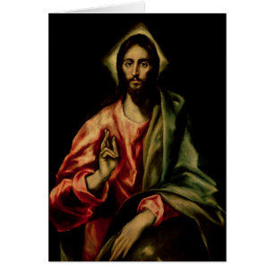 Cartão Bênção do cristo