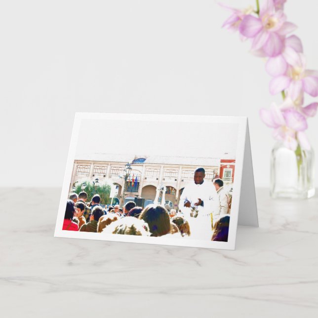 Cartão Bênção dos Animais em Spanish Town (Orquídea)