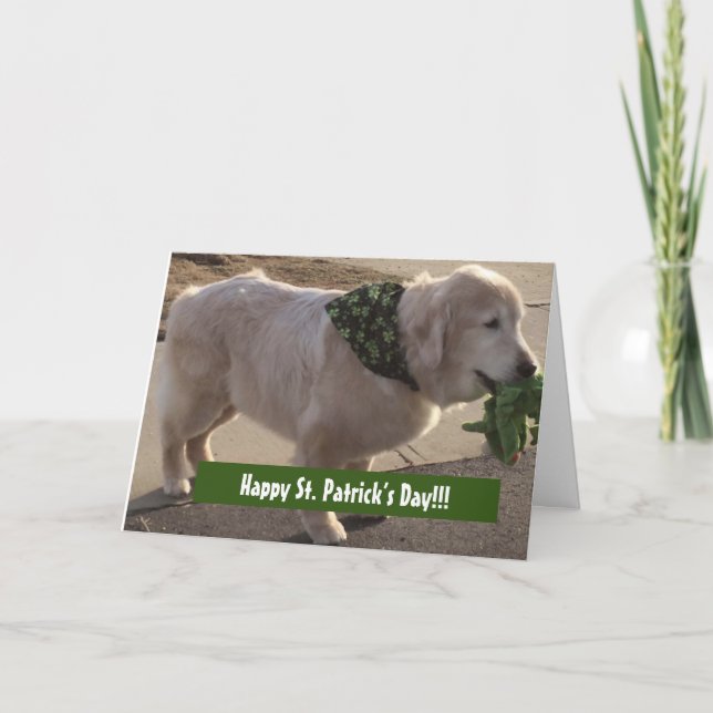 Cartão Bênção no Dia de Patrick - (Frente)