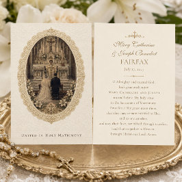 Cartão Bênção Nupcial Tradicional Católica de Casamento