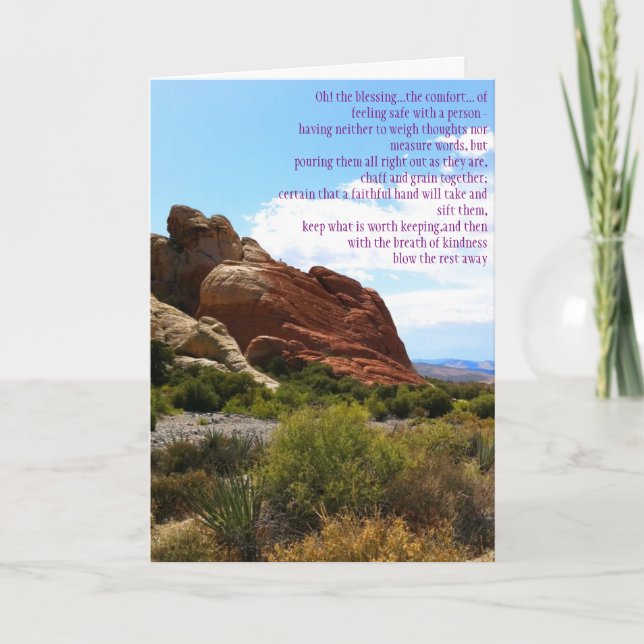 Cartão Bênçãos da Amizade (Frente)