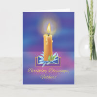 Bênçãos de Aniversário de Padre Católico com Brilh