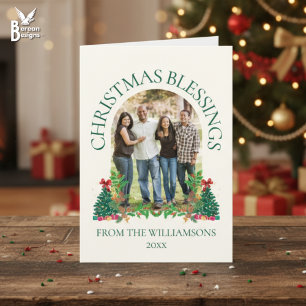 Cartão BÊNÇÃOS DE NATAL Foto de Família