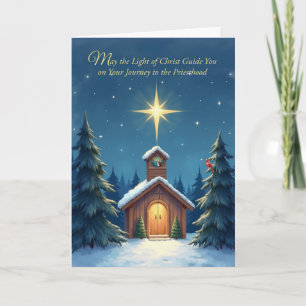 Cartão Bênçãos de Natal Seminário - Estrela da Capela de 