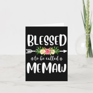 Cartão Bendita por ser chamada de design de seta floral m