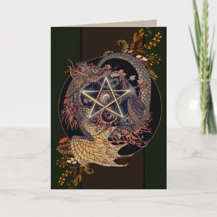 Cartão Bendito Seja Art Nouveau Pentágono