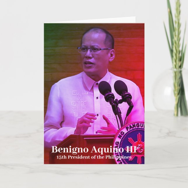 Cartão Benigno Aquino III, 15 das Filipinas (Frente)