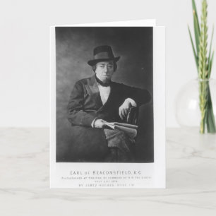 Cartão Benjamin Disraeli, 1st Earl of Beaconsfield