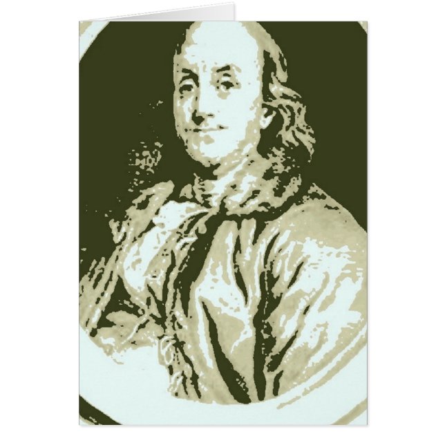 Cartão Benjamin Franklin (Frente)