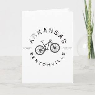 Cartão Bentonville Arkansas Ciclismo de Montanha T