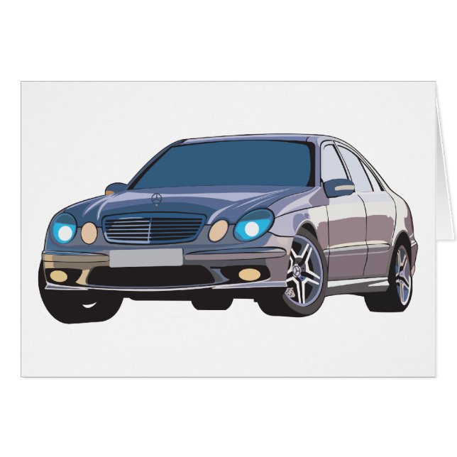 Cartão Benz de Mercedes (Frente Horizontal)