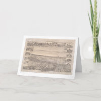 Berkeley, mapa panorâmico 1891 do CA (0099A) -