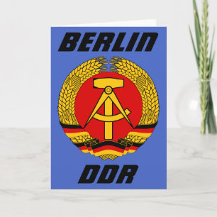 Cartão Berlim, DDR - Deutsche Demokratische Republik
