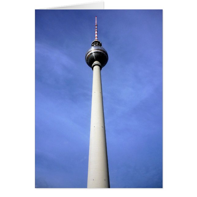 Cartão berlin East fernsehturm (Frente)