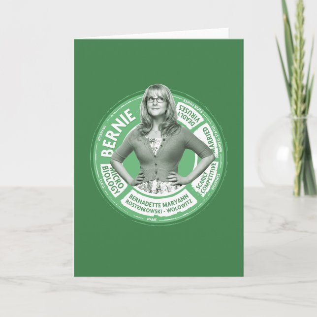 Cartão Bernadette Info Graphic (Frente)