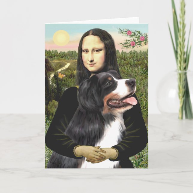 Cartão Bernês - Mona Lisa - Personalizado (Frente)