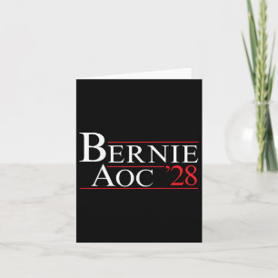 Cartão Bernie Aoc 2028 Bernie Sanders Alexandria Cortez P