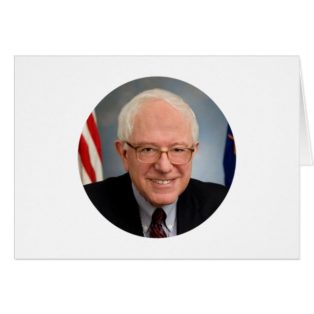 Cartão bernie sanders presidente (Frente Horizontal)
