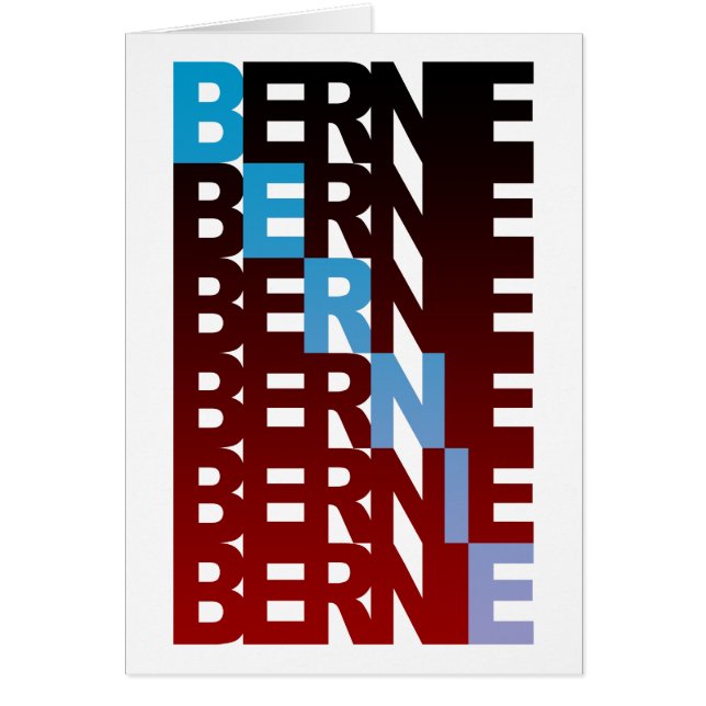 Cartão BERNIE sanders textualBern (Frente)