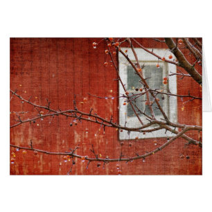 Cartão Berries e Red Barn