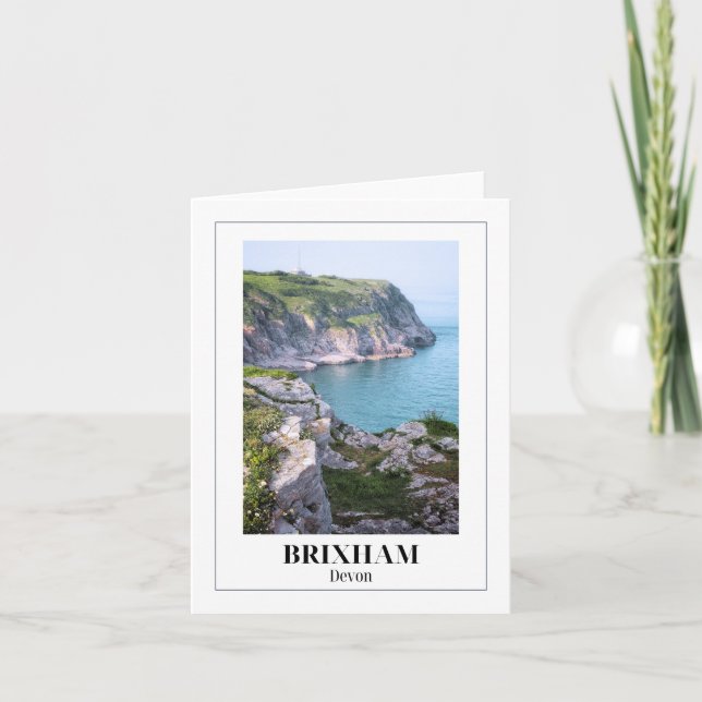 Cartão Berry Head, Brixham, Devon (Frente)