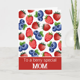 Cartão Berry Special Mãe Mistura Berries Aniversário