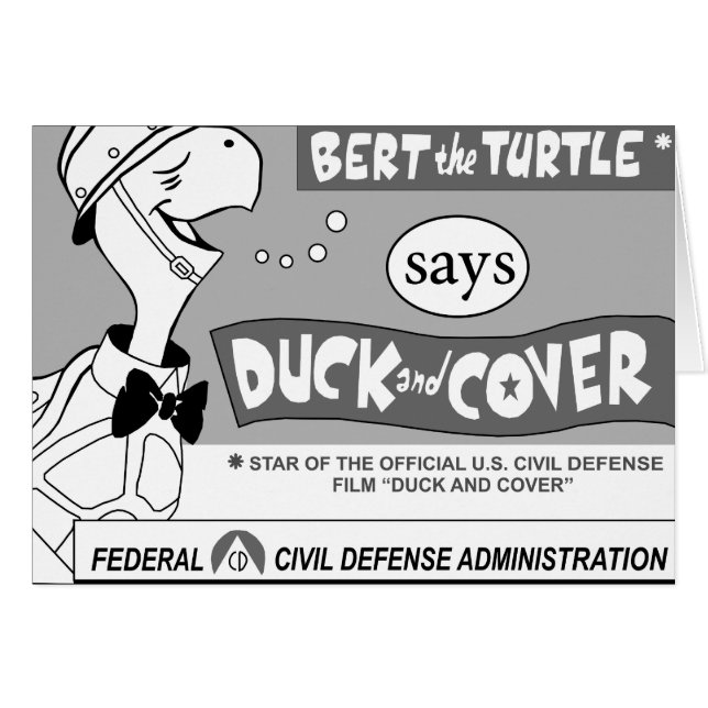 Cartão Bert the Turtle Says (Frente Horizontal)