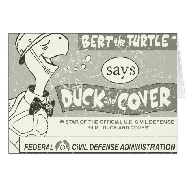 Cartão Bert the Turtle Says (Frente Horizontal)