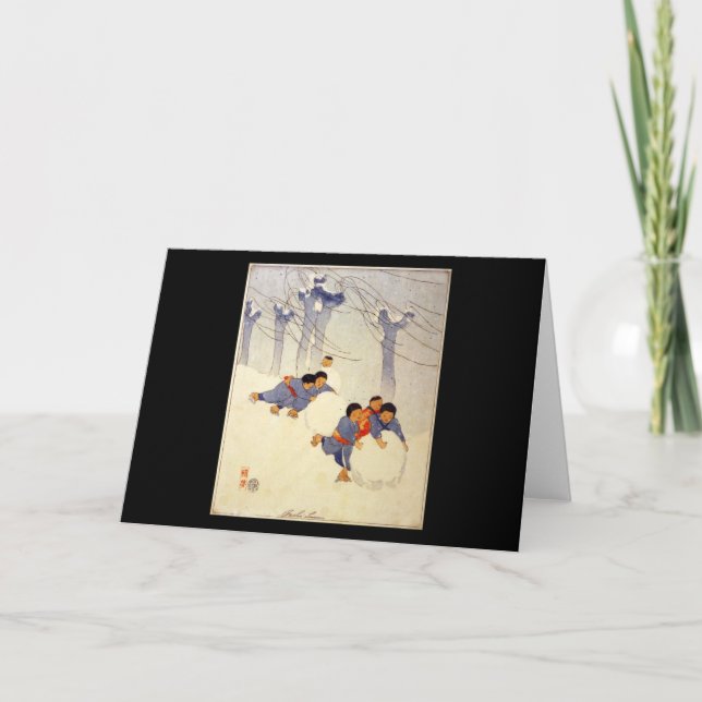 Cartão Bertha Boynton Lum Snowbolas (Frente)