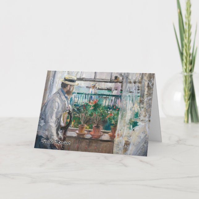 Cartão Berthe Morisot - Eugene Manet na Ilha de Wight (Frente)