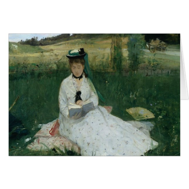 Cartão Berthe Morisot - Leitura (Frente Horizontal)