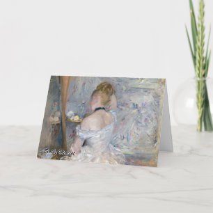 Cartão Berthe Morisot - Mulher em sua Toilette