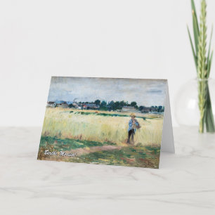 Cartão Berthe Morisot - No Campo de Trigo em Gennevillier