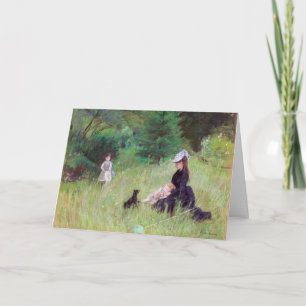 Cartão Berthe Morisot - Num Parque / Dans le parc