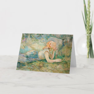 Cartão Berthe Morisot - Pastora Reclinada