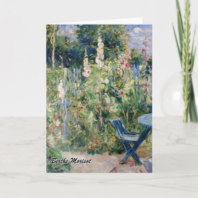 Cartão Berthe Morisot - Rosas Tremieres (Frente)