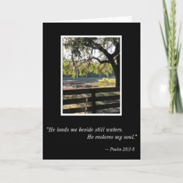 Cartão Beside the Still Waters - Psalms 23 Sympathy Card