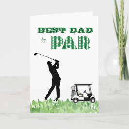 Cartão Best Dad by Par Father's Day Card