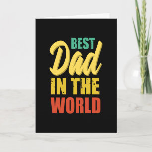Cartão Best dad in the world - Greatest dad