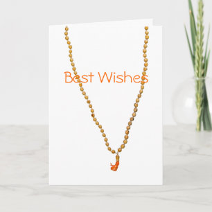 Cartão Best Wishes Hare Krishna Greeting Card