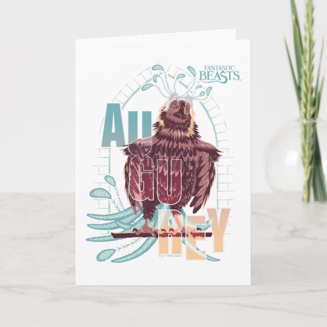 Cartão Bestas Fantásticas Augurey (Frente)